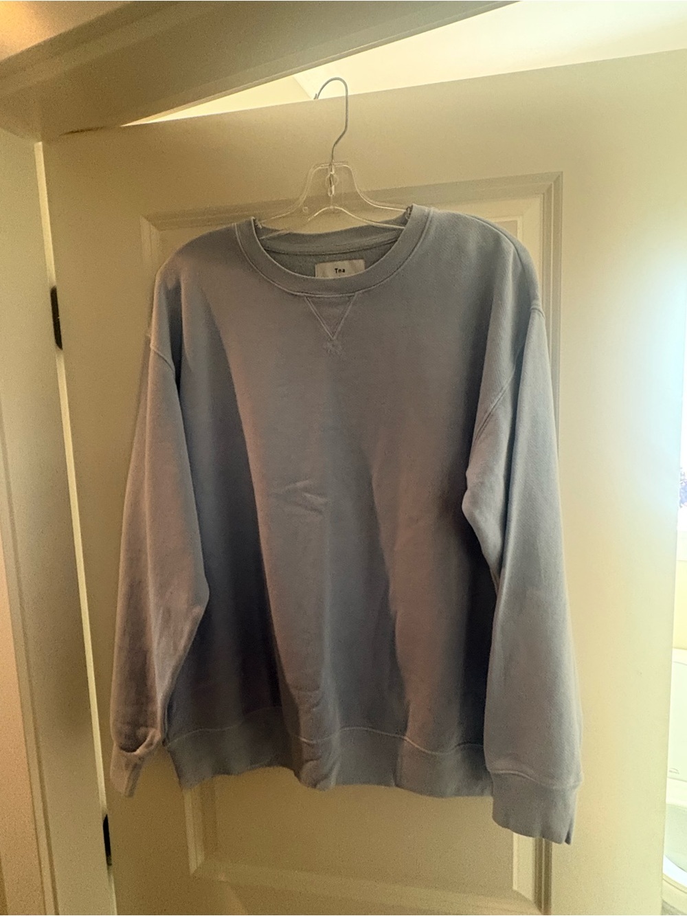 TNA Women’s Pastel Blue Crewneck Sweatshirt